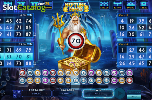 Win Screen 2. Neptune Bingo slot