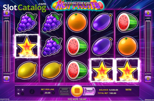 Win Screen 1. Hot Fruits (EAgaming) slot