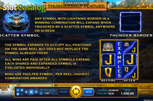 Features 2. Lightning God slot