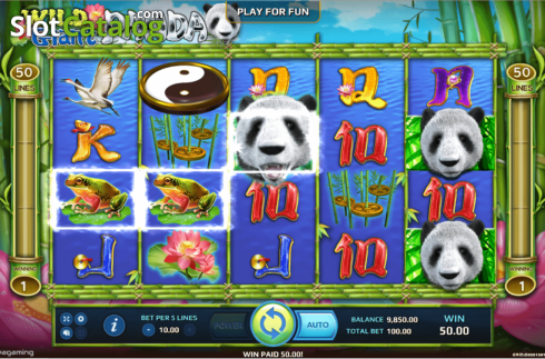 画面3. Wild Giant Panda カジノスロット