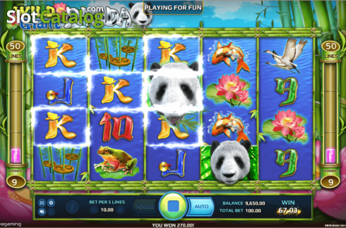 Win Screen 2. Wild Giant Panda slot