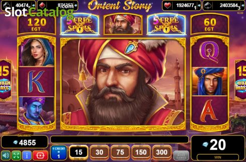 Respin Screen 1. Orient Story slot