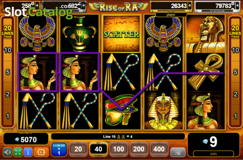 Skärmdump4. Rise of Ra: Egypt Quest slot