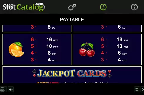 Paytable screen 2. Power Hot Megawins slot