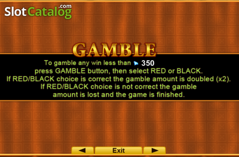 Gamble screen. Fruits Kingdom slot