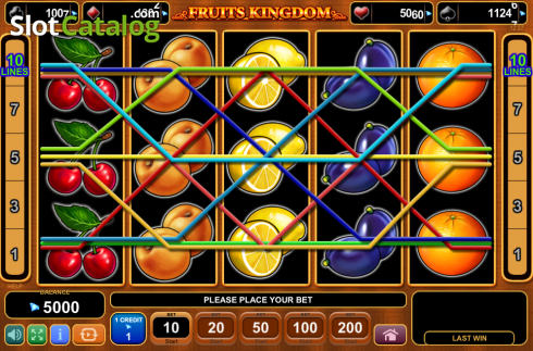 Win screen. Fruits Kingdom slot