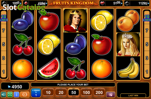 Reel Screen. Fruits Kingdom slot