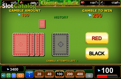Bildschirm9. Game of Luck slot
