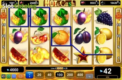 Skärmdump5. Hot & Cash slot