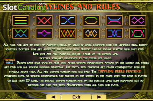 Bildschirm7. Secrets of Alchemy slot