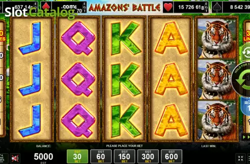 Game Screen. Amazons' Battle slot