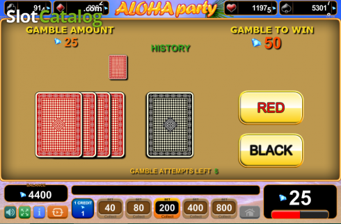 画面9. Aloha Party カジノスロット
