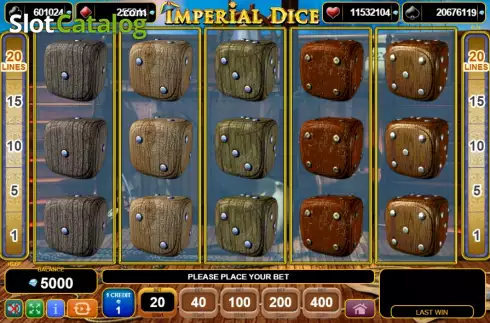 Bildschirm2. Imperial Dice slot