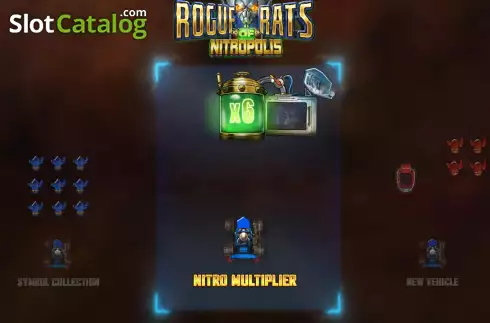 Start Screen. Rogue Rats of Nitropolis slot