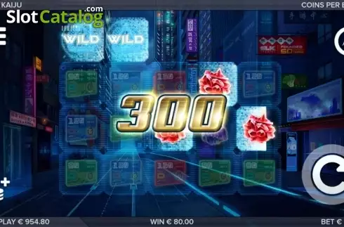 Wild Win screen. Kaiju slot