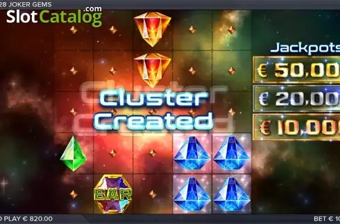Light Chaser screen. Joker Gems slot