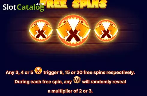 Free Spins screen. Adventure of Bobby Woods slot