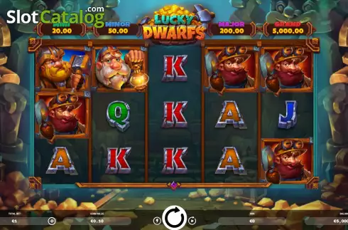 Game screen. Lucky Dwarfs slot