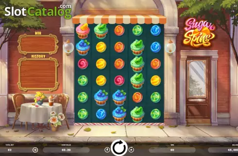 Game screen. Sugar Spins slot