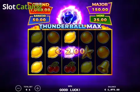 Écran3. Thunderball Max Machine à sous