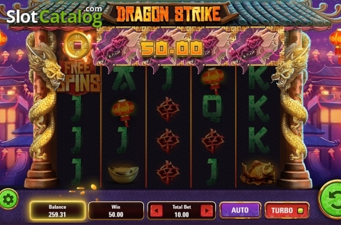 画面5. Dragon Strike (ドラゴン・ストライク) カジノスロット