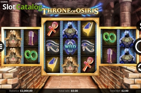 Reel Screen. Throne of Osiris slot