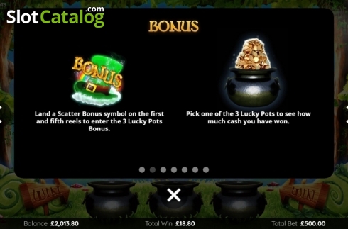 画面7. 3 Lucky Pots (3ラッキー・ポット) カジノスロット