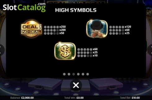 Paytable 1. Deal Or No Deal Rapid Round slot
