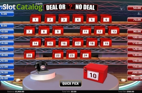 Skärmdump3. Deal Or No Deal (Endemol Games) slot