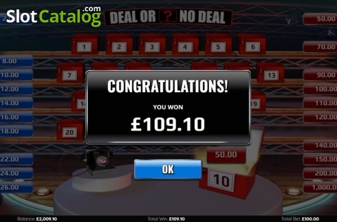 Game Screen 4. Deal Or No Deal (Endemol Games) slot