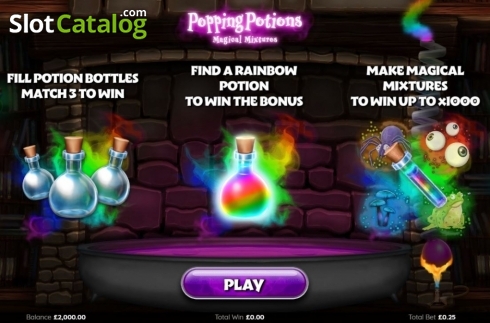 Ecran2. Popping Potions Magical Mixtures slot
