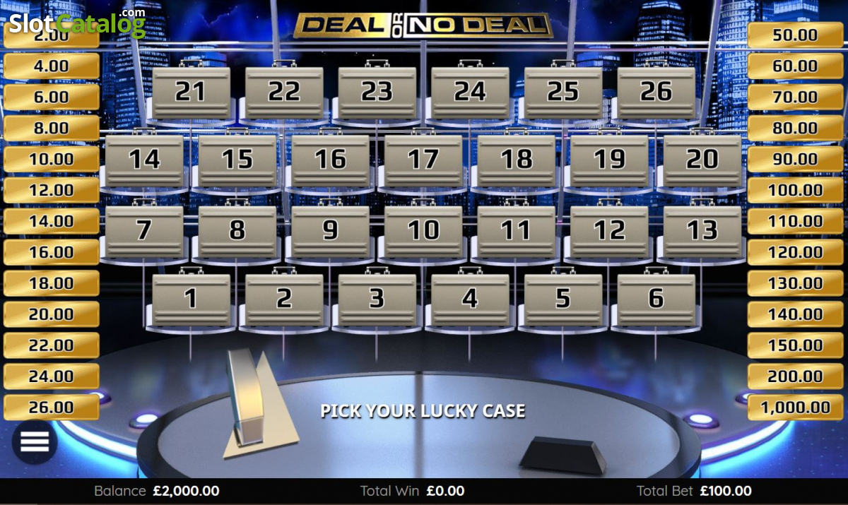 deal or no deal casino bonus codes
