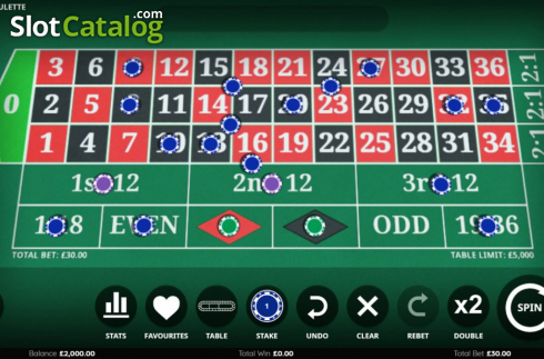 Game Screen 1. Casino Roulette (Endemol Games) slot