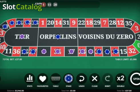 Game Screen 5. Casino Roulette (Endemol Games) slot
