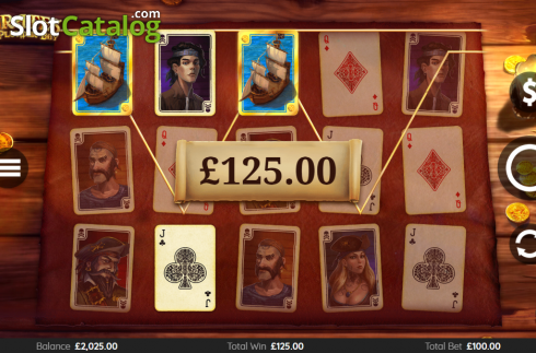 Win Screen. Pirates Of Plunder Bay slot