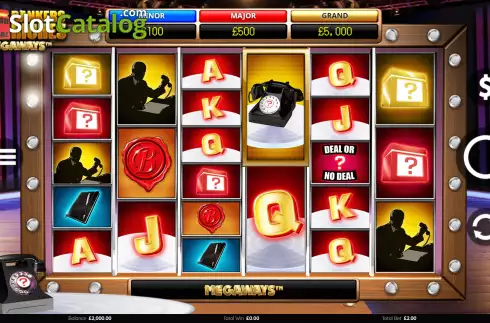 Schermo2. Deal Or No Deal Bankers Riches Megaways slot