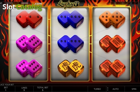 Reels screen. Lucky Dice 3 slot