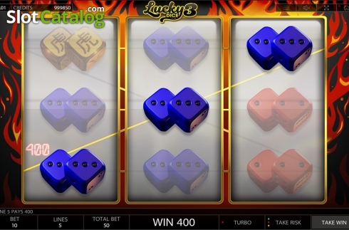 Win screen 2. Lucky Dice 3 slot