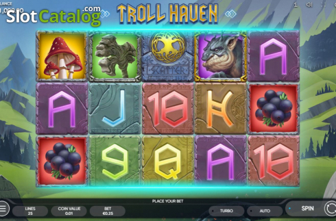 Bildschirm2. Troll Haven slot