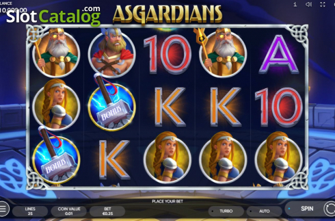 Reel Screen. Asgardians slot
