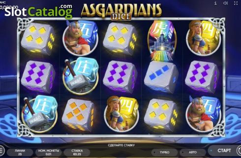 Bildschirm2. Asgardians Dice slot