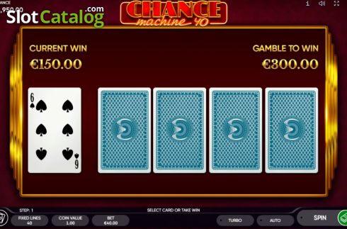 Gamble 1. Chance Machine 40 slot