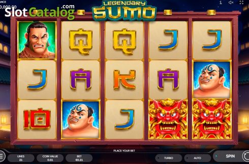 Bildschirm2. Legendary Sumo slot