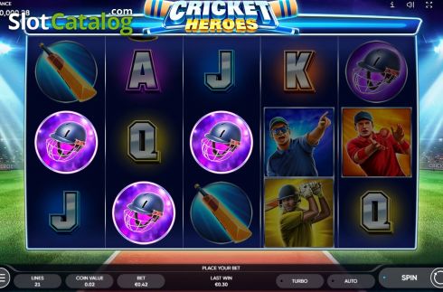 Win Screen 3. Cricket Heroes slot