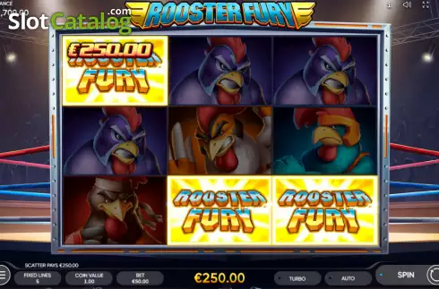 Ecran5. Rooster Fury slot