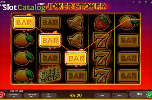Win screen 2. Joker Stoker slot