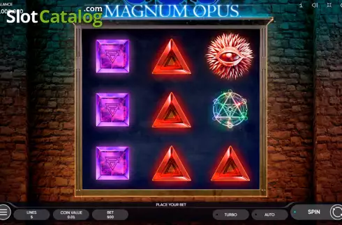 Bildschirm2. Magnum Opus slot