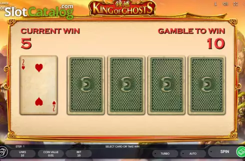 Risk game screen. King of Ghosts slot