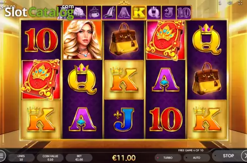 Free Spins screen 4. Book of Lady slot