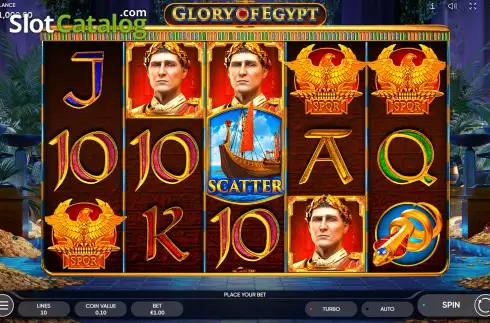 Skärmdump2. Glory of Egypt slot